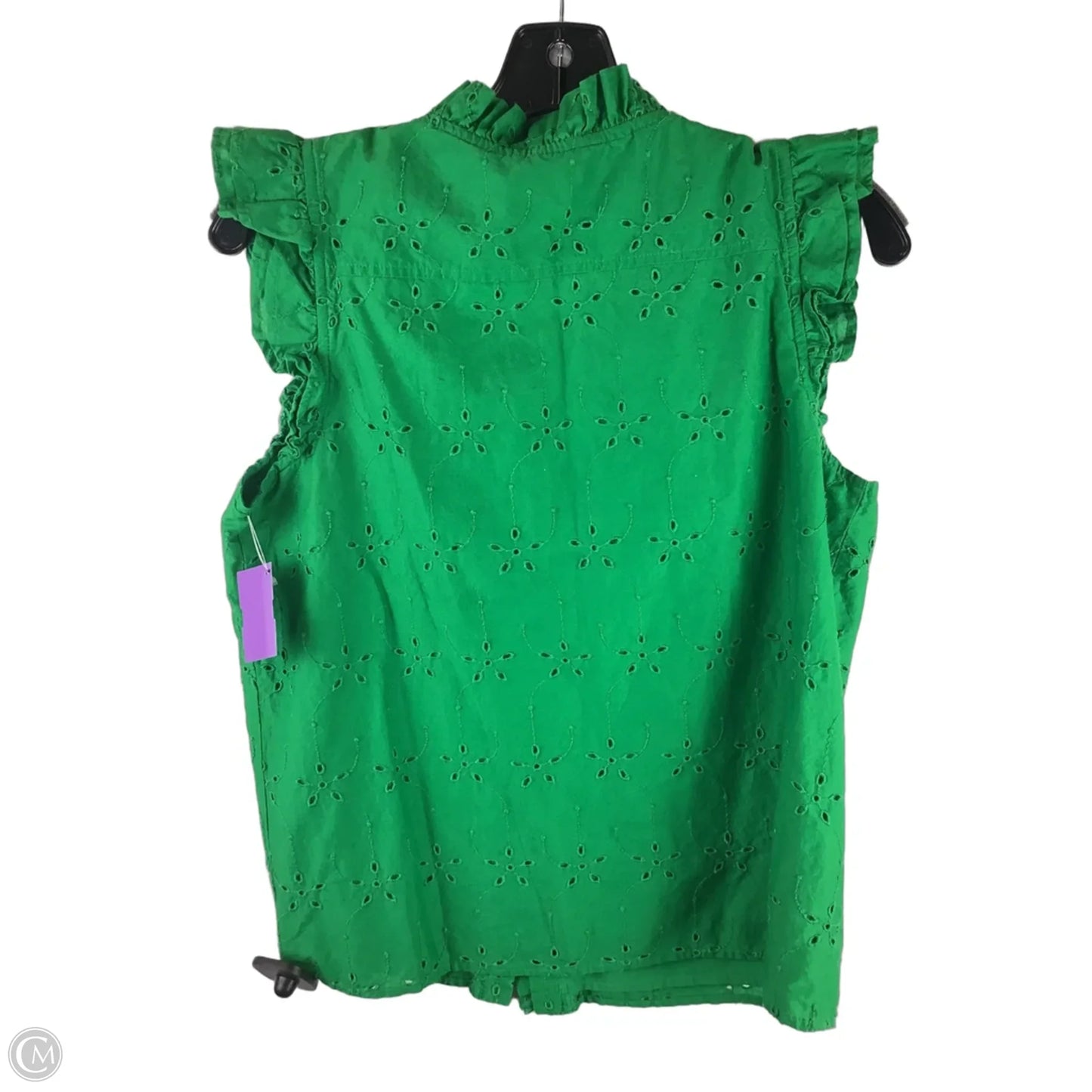 Blouse Sleeveless By J. Crew In Green, Size: S