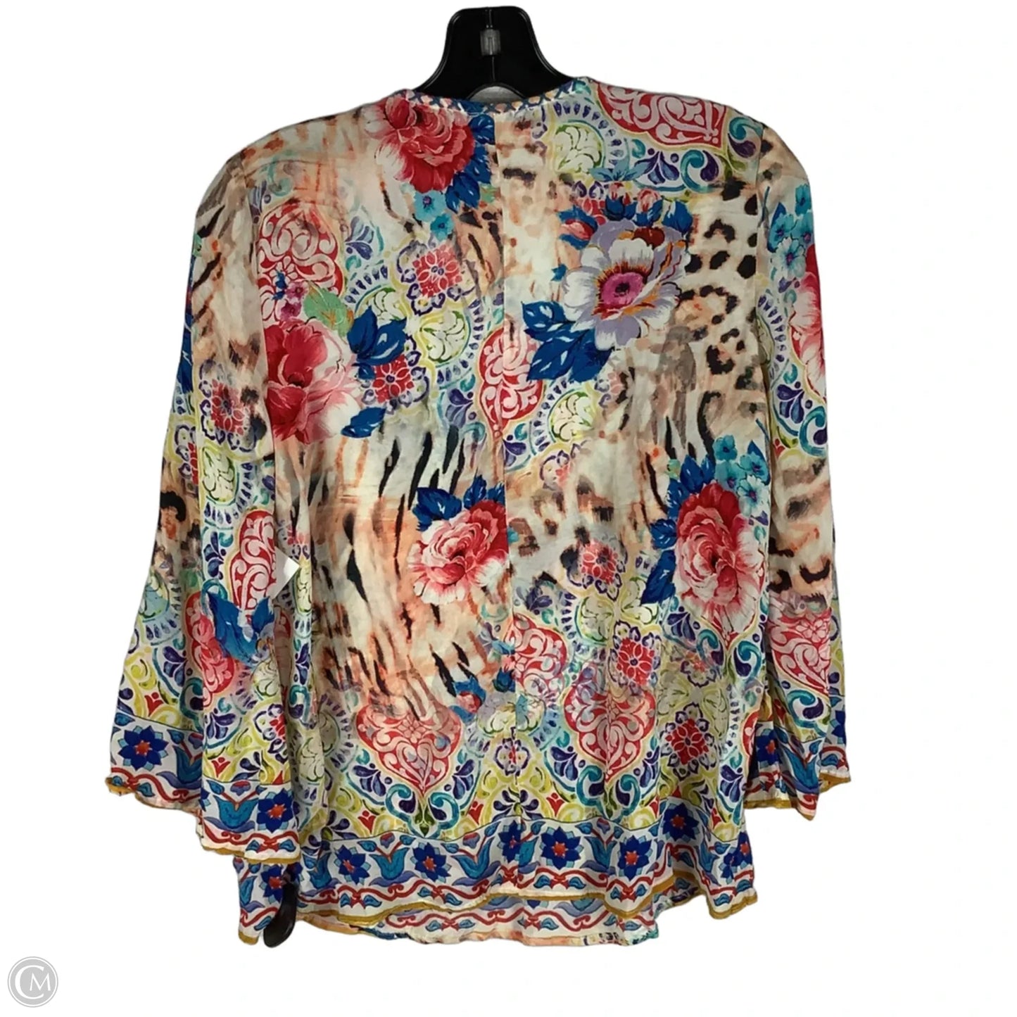 Top Long Sleeve By Tolani In Multi-colored, Size: S