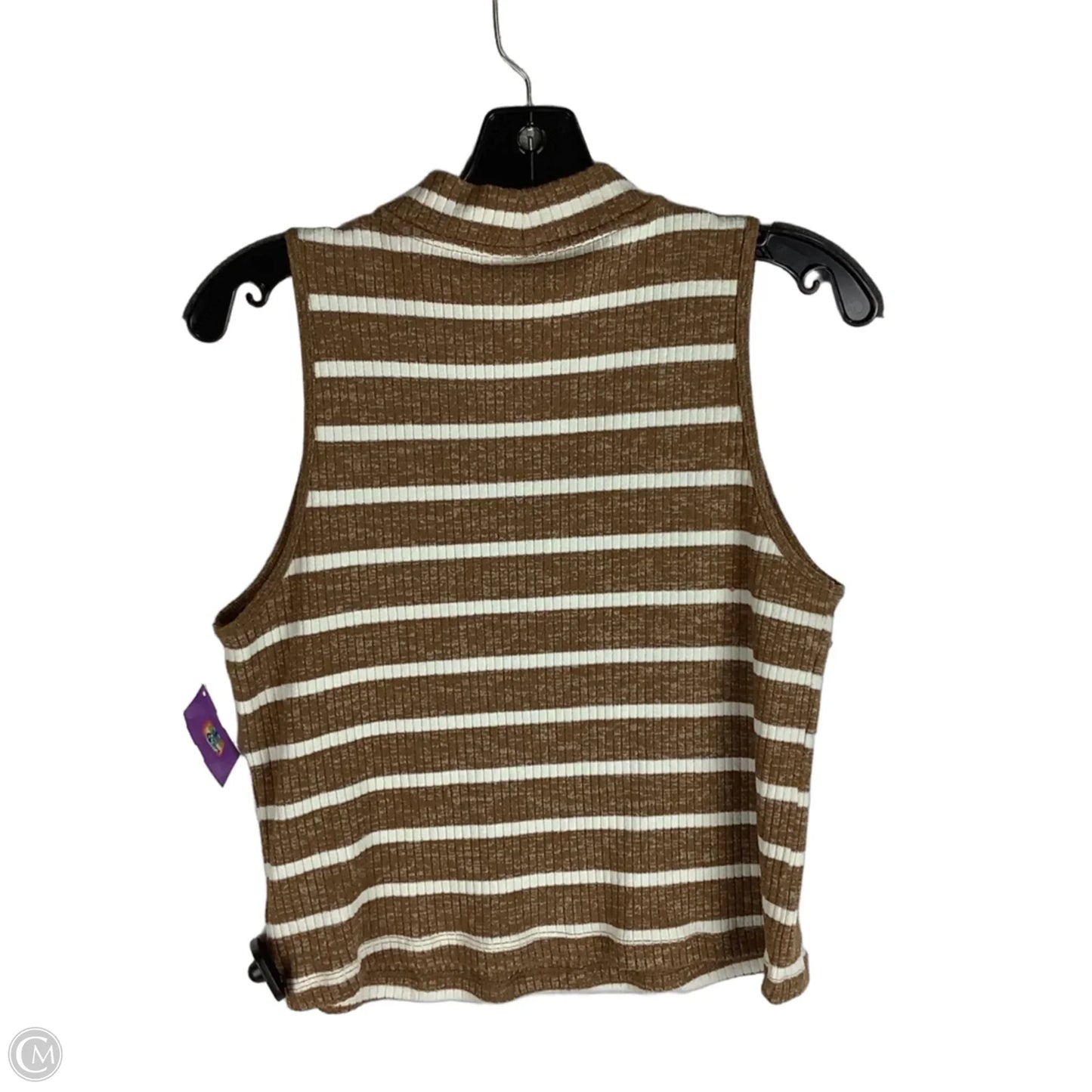 Top Sleeveless By Old Navy In Striped Pattern, Size: L