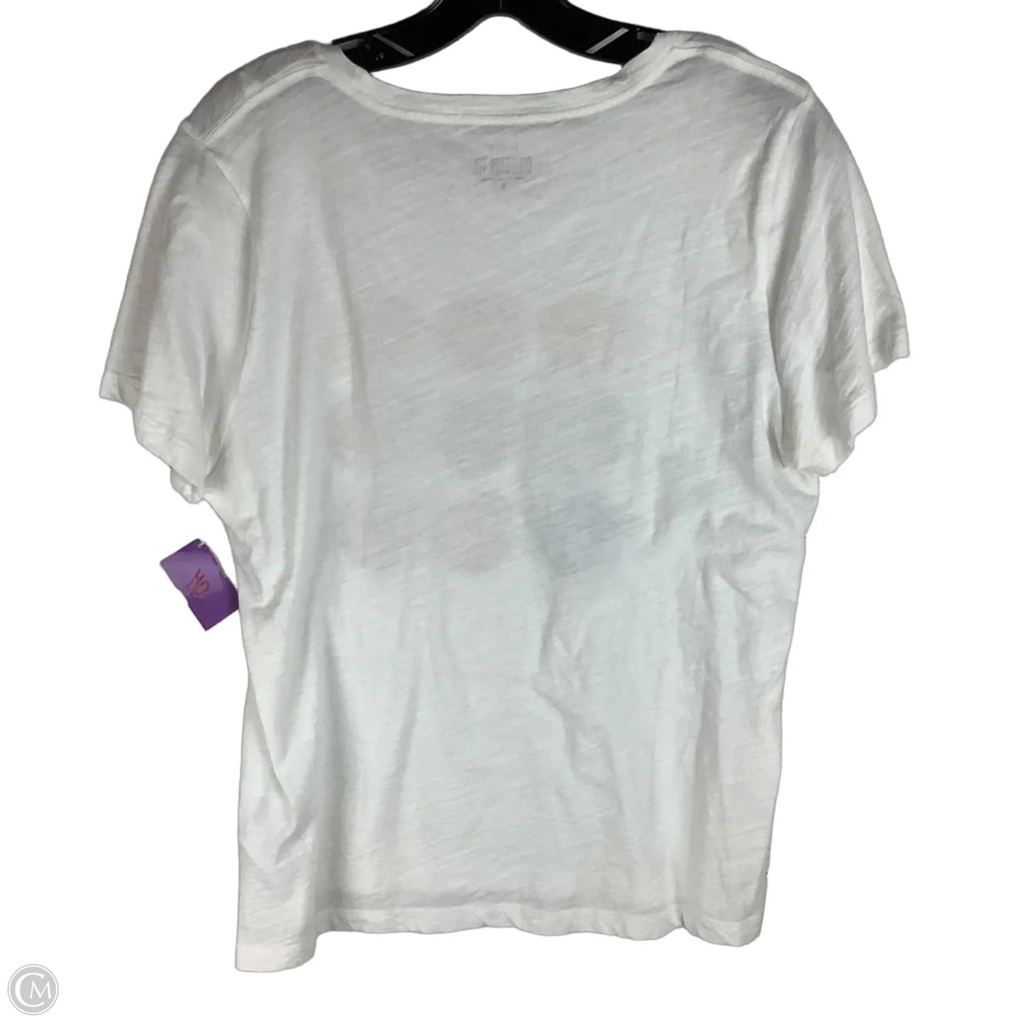 Top Short Sleeve By J. Crew In Brown & White, Size: L