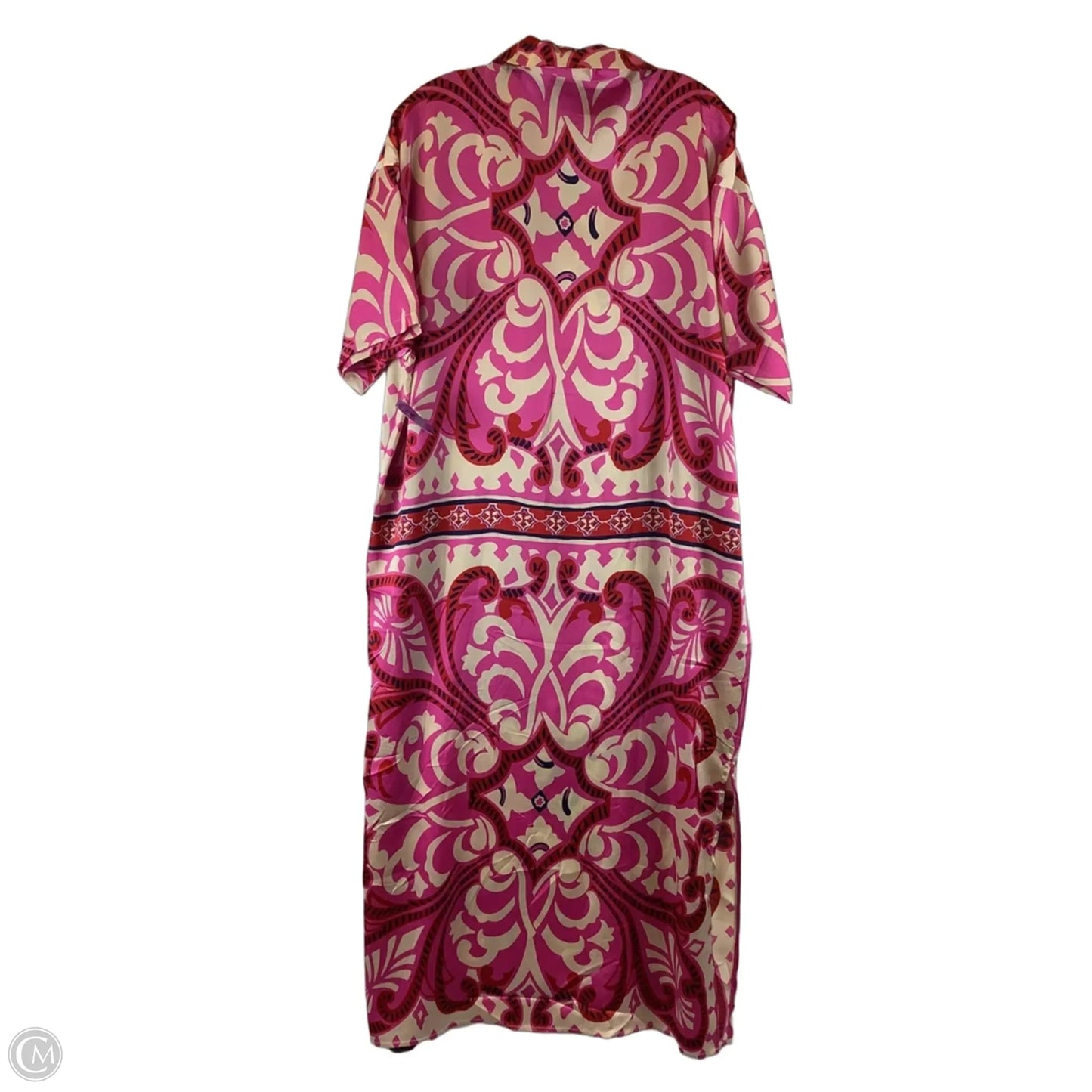 Dress Casual Maxi By Gigio In Pink & White, Size: S