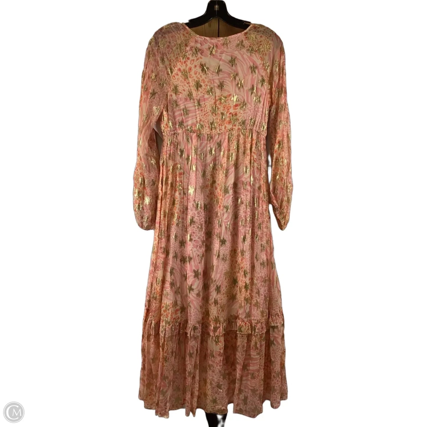 Dress Party Long By Cmb In Gold & Pink, Size: S