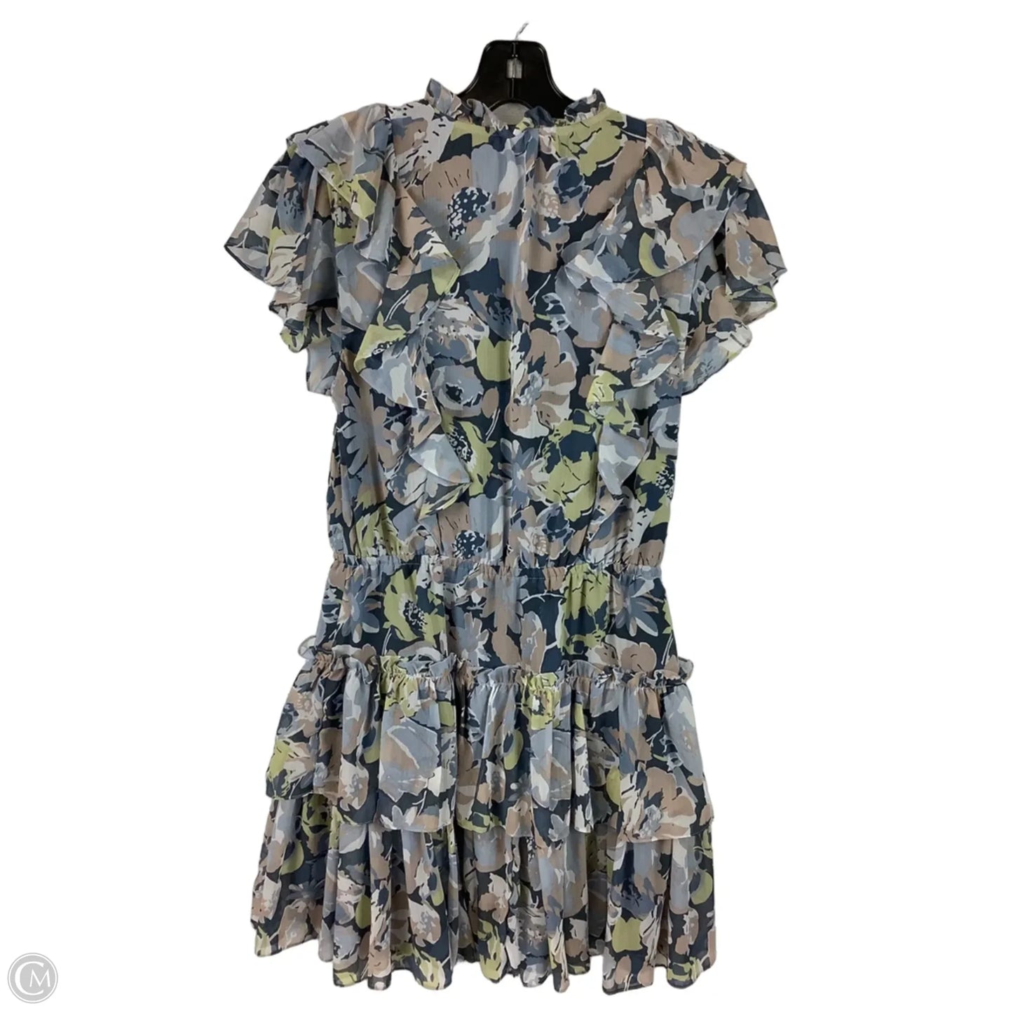 Dress Party Short By Lauren By Ralph Lauren In Blue & Green, Size: 4p