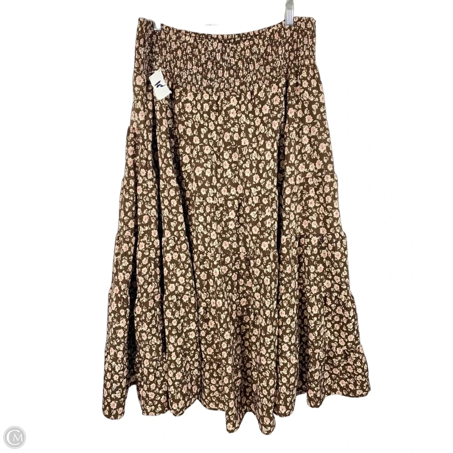 Skirt Maxi By Arula In Brown & Pink, Size: 1x
