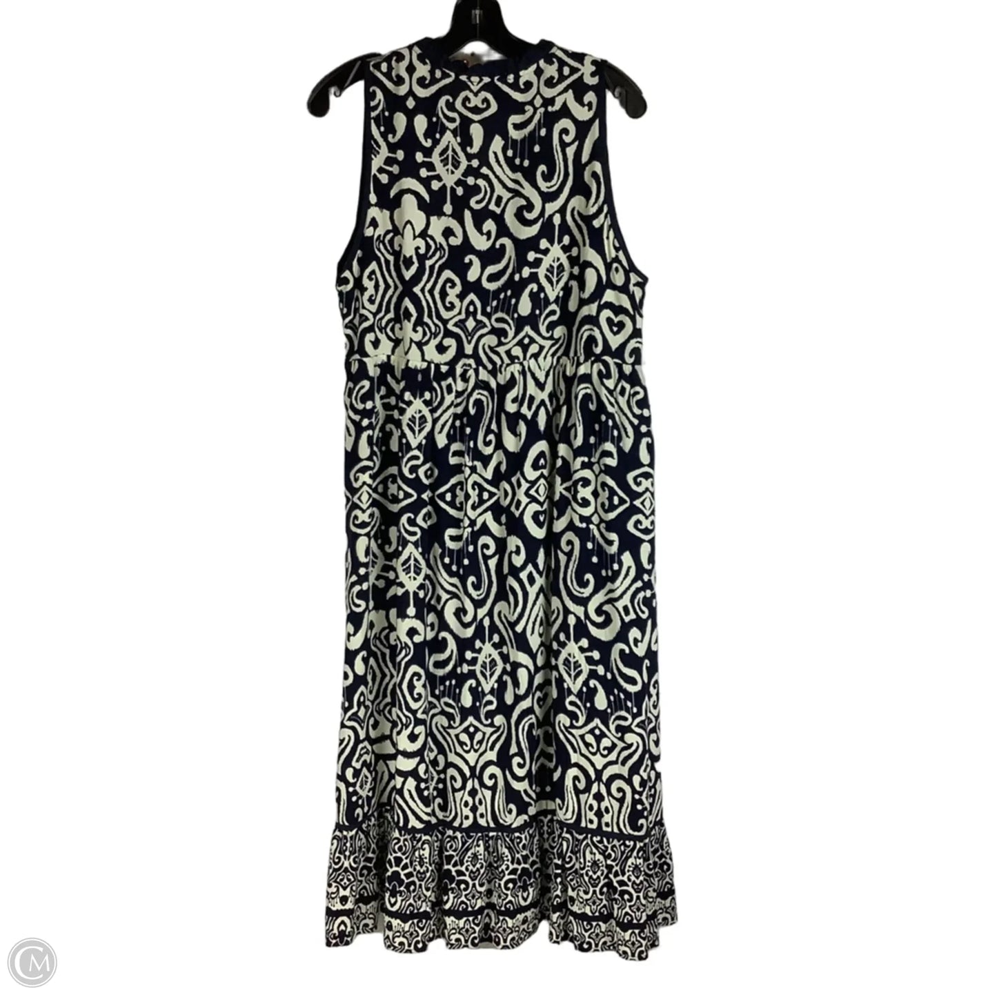 Dress Casual Maxi By Umgee In Blue & Cream, Size: S