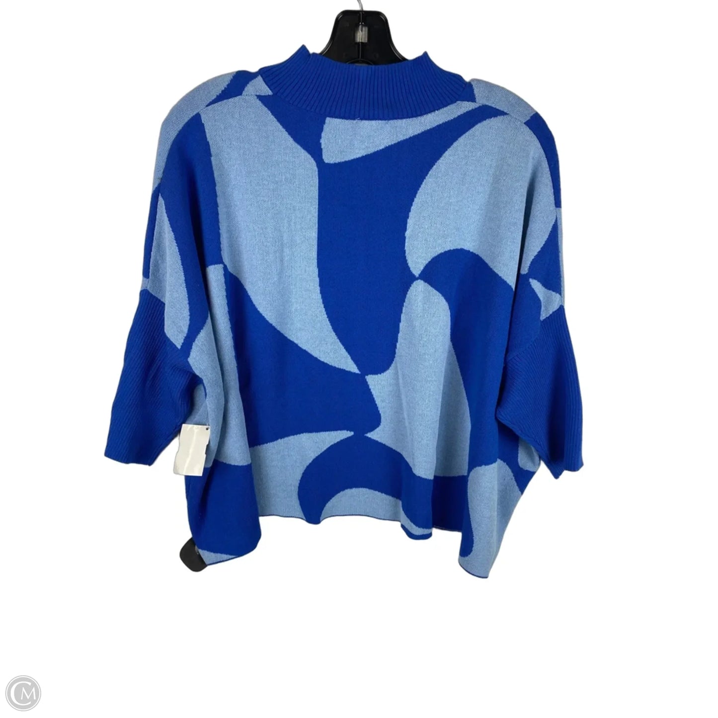 Sweater Short Sleeve By Kerisma In Blue, Size: Osfm