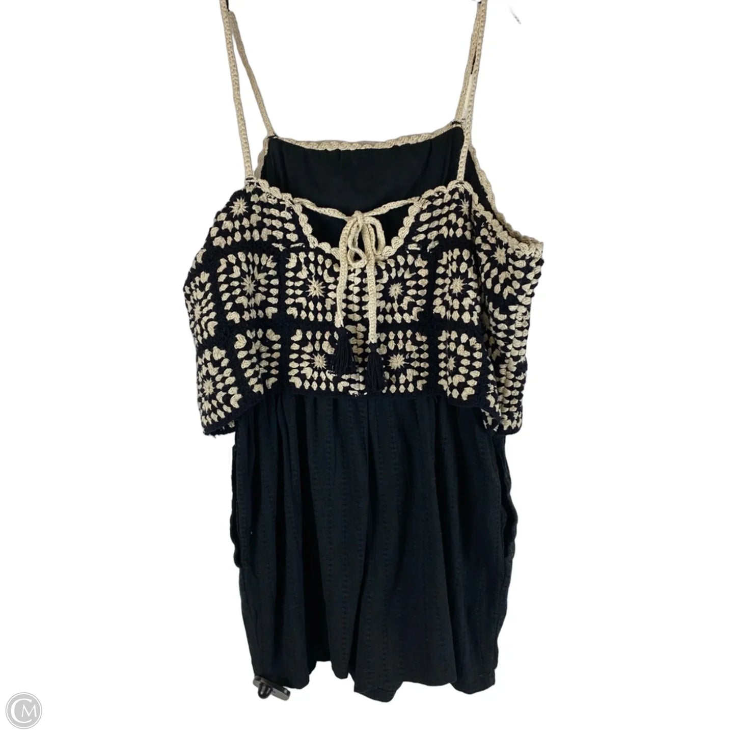Romper By Lucky Brand In Black & Cream, Size: S