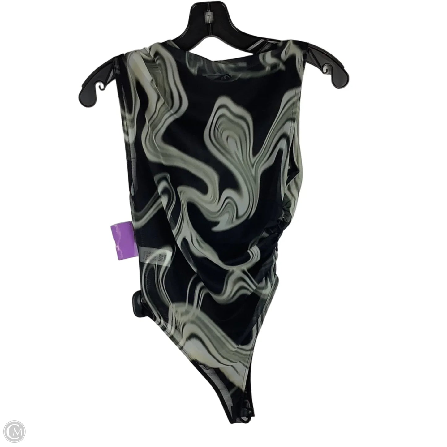 Bodysuit By Zara In Black & Green, Size: S