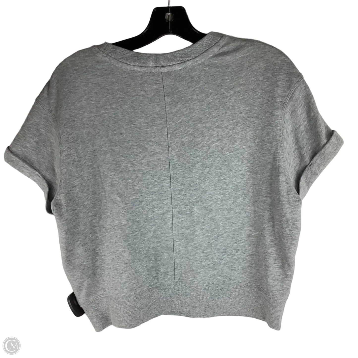 Top Short Sleeve By Calvin Klein In Grey, Size: M