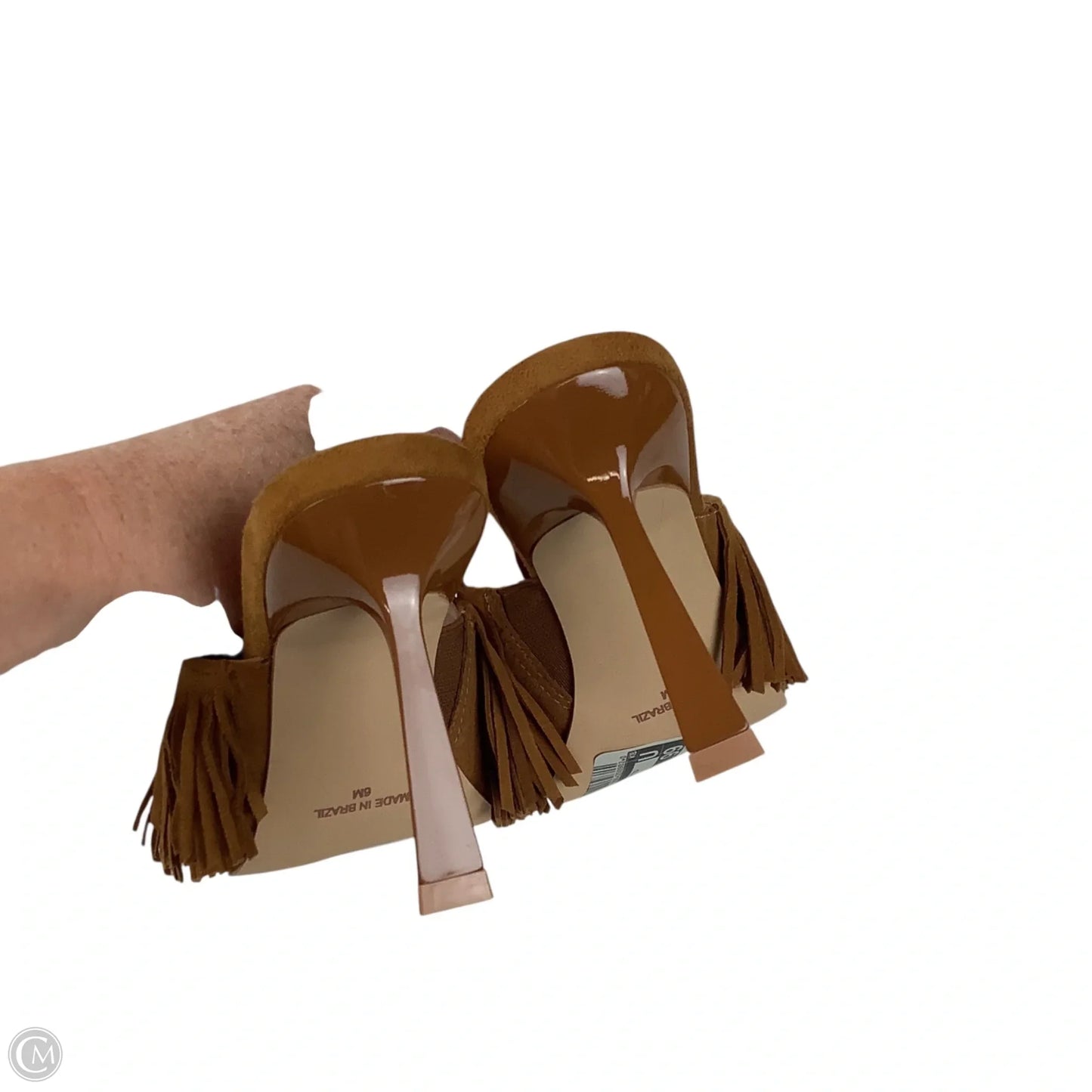 Sandals Heels Stiletto By Steve Madden In Brown, Size: 6