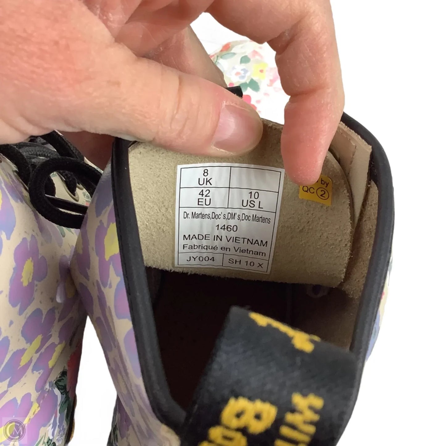 Boots Combat By Dr Martens In Floral Print, Size: 10