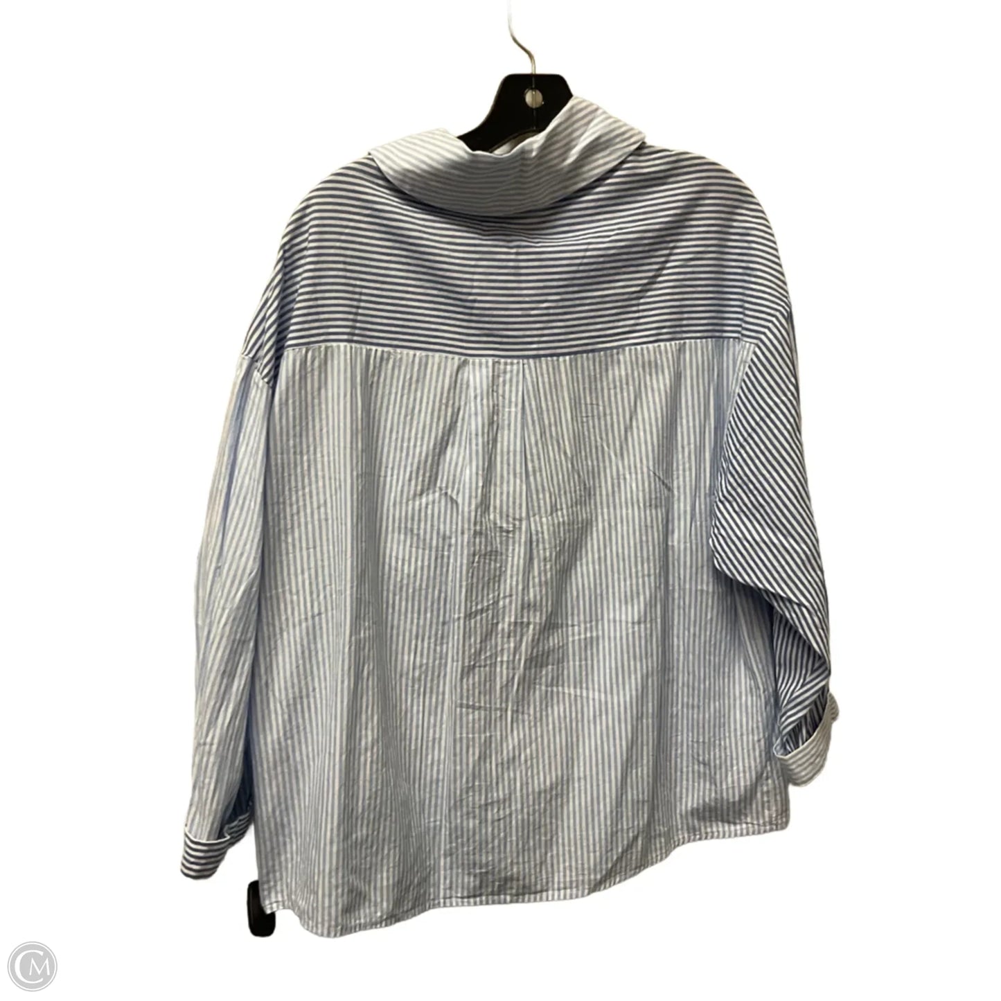 Top Long Sleeve By Fantastic Fawn In Striped Pattern, Size: M