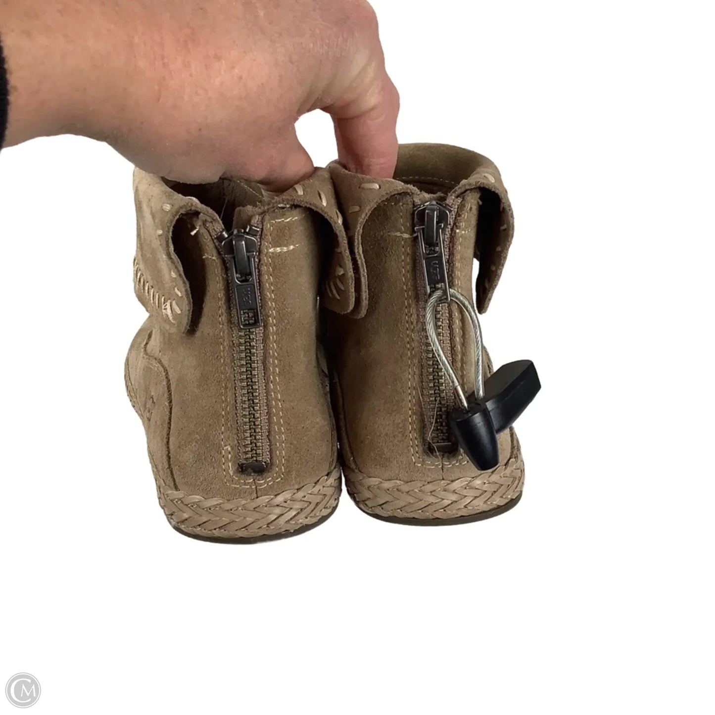 Boots Designer By Ugg In Taupe, Size: 9