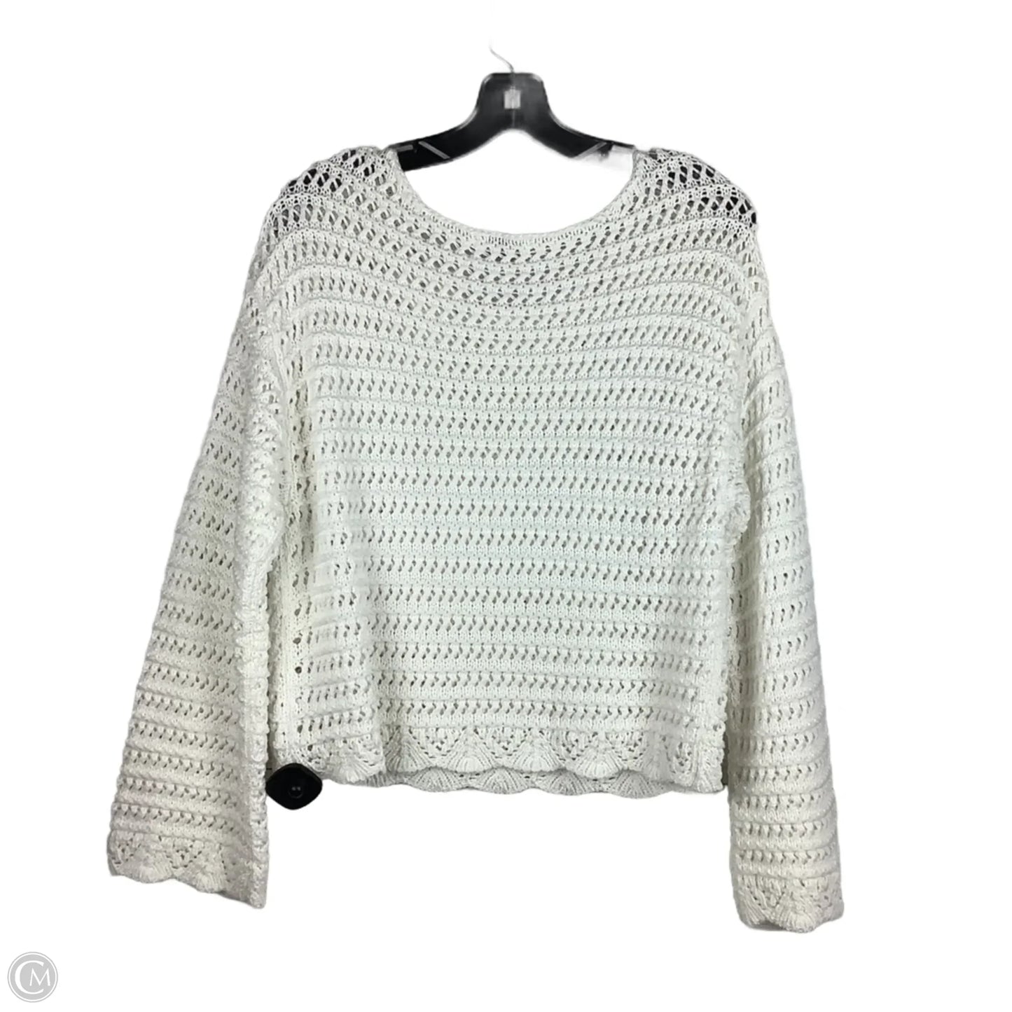 Sweater By American Eagle In White, Size: M