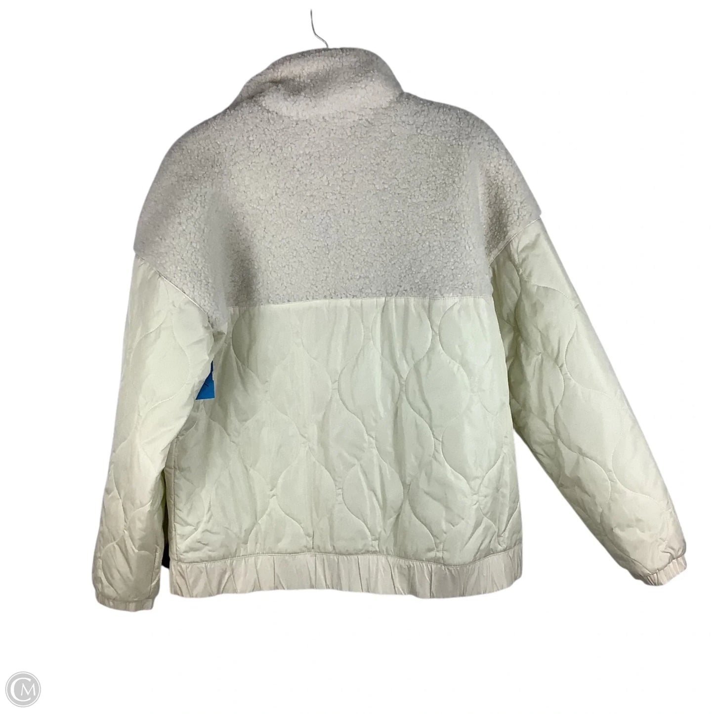 Jacket Faux Fur & Sherpa By Universal Thread In Cream, Size: M