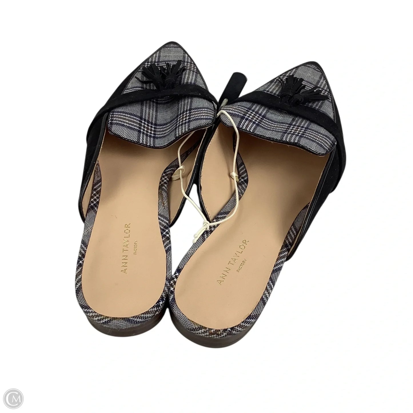 Shoes Flats By Ann Taylor In Plaid Pattern, Size: 9