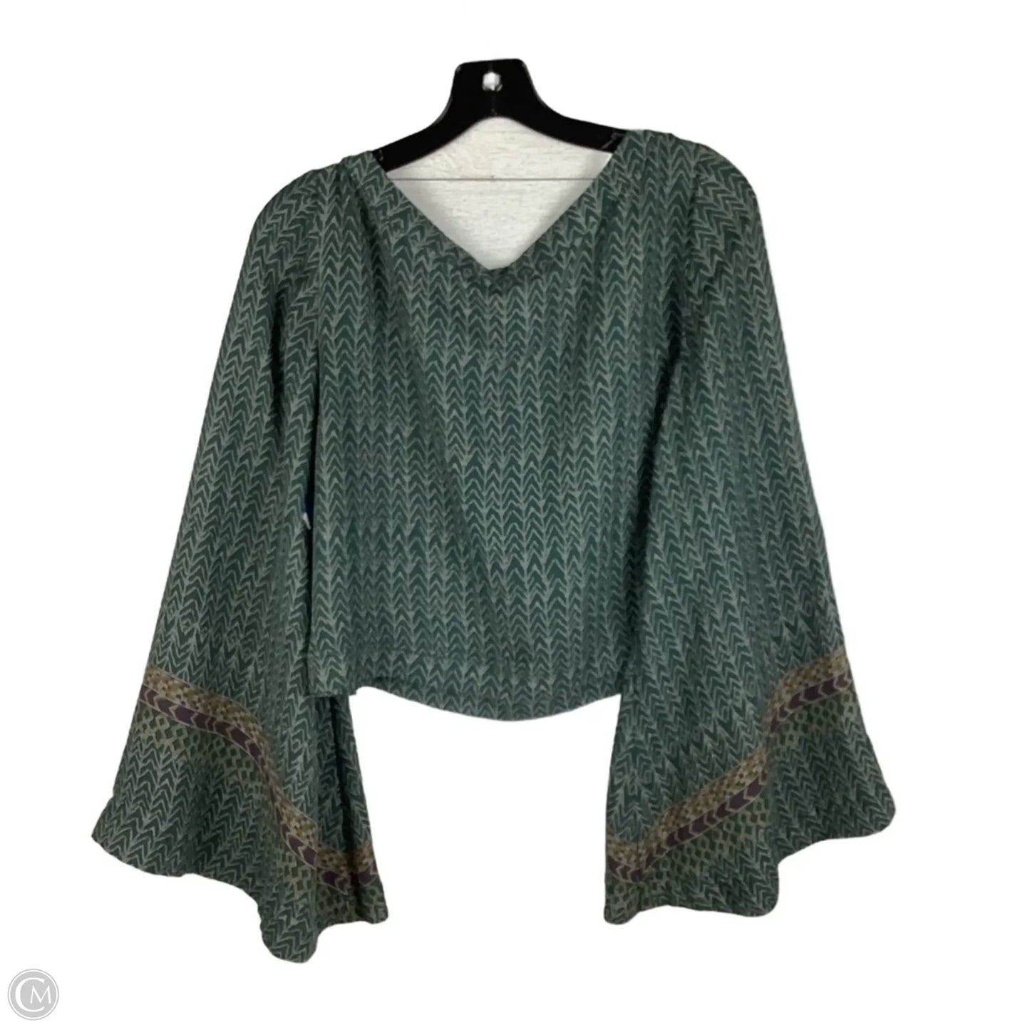 Top Long Sleeve By Free People In Green, Size: M
