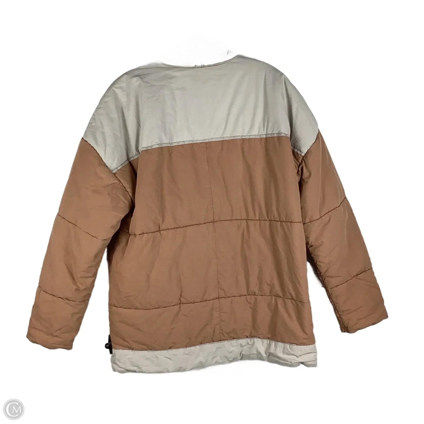 Coat Puffer & Quilted By Free People In Brown & Cream, Size: S