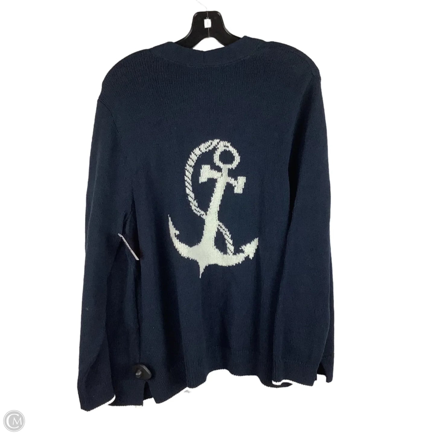 Sweater Cardigan By J. Jill In Navy, Size: 2x