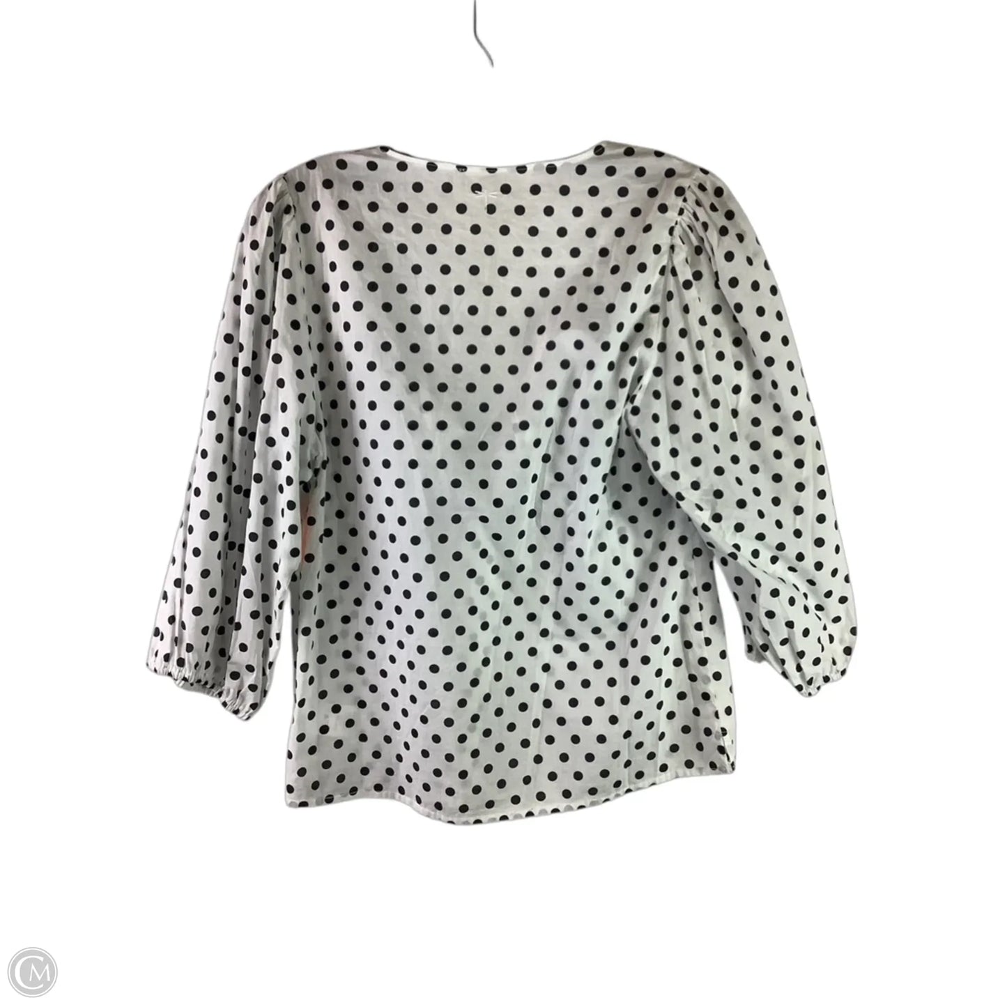 Top Long Sleeve By Tyler Boe In Polkadot Pattern, Size: 8