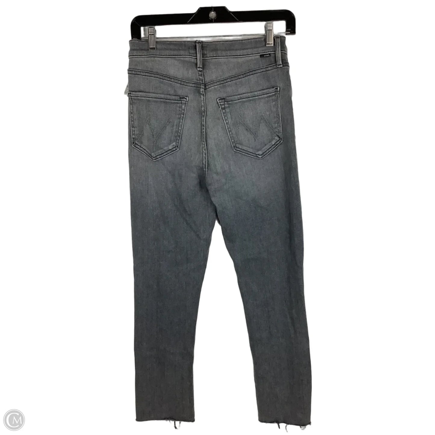 Jeans Straight By Mother In Grey Denim, Size: 27 (4)