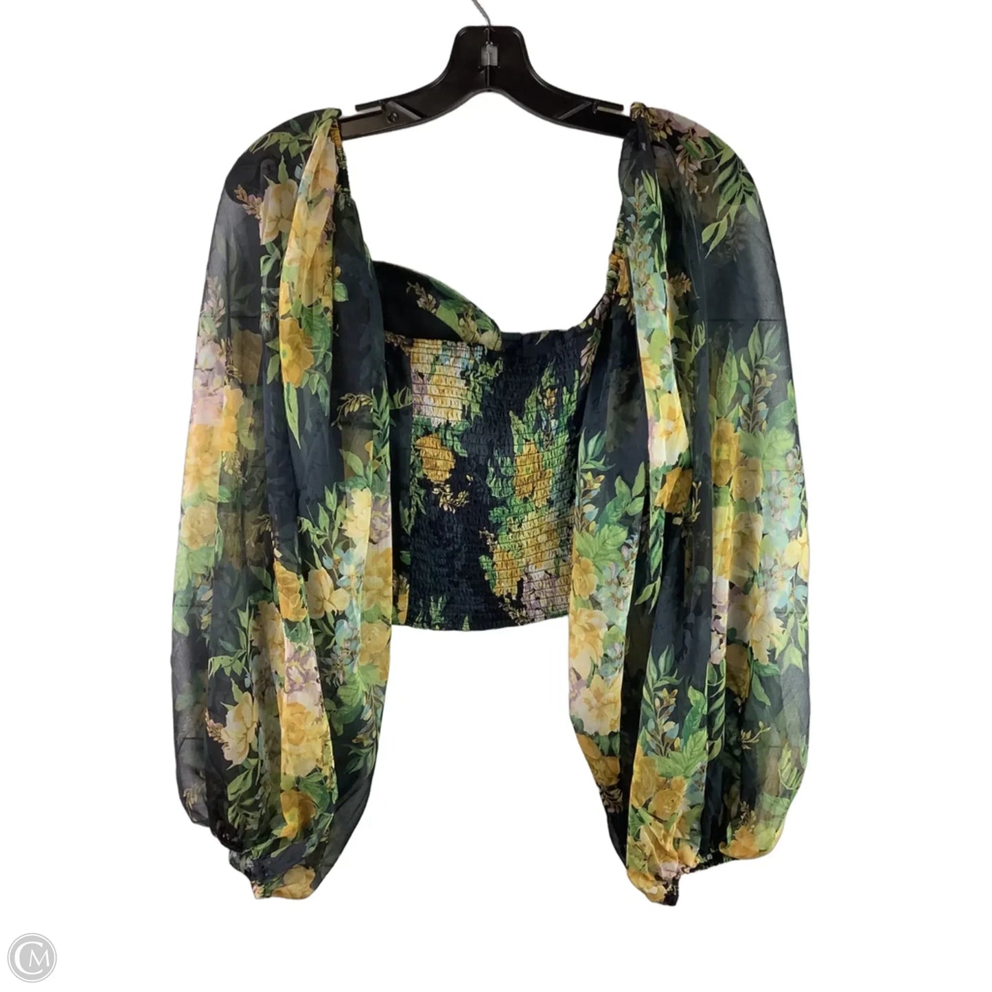 Top Long Sleeve By Lulus In Floral Print, Size: M