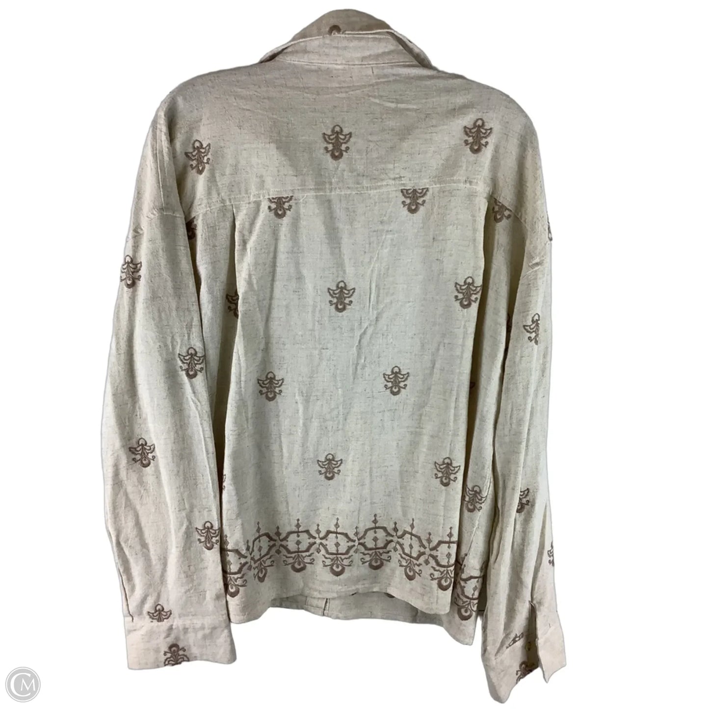 Top Long Sleeve By Umgee In Tan, Size: L