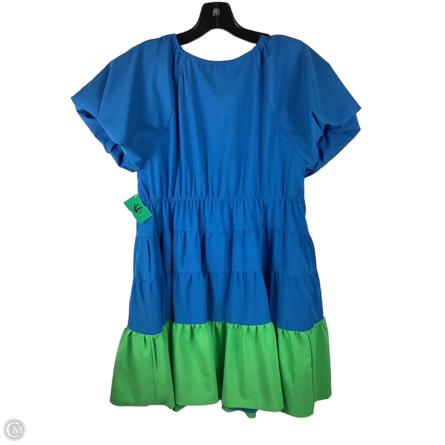 Dress Party Midi By Entro In Blue & Green, Size: S