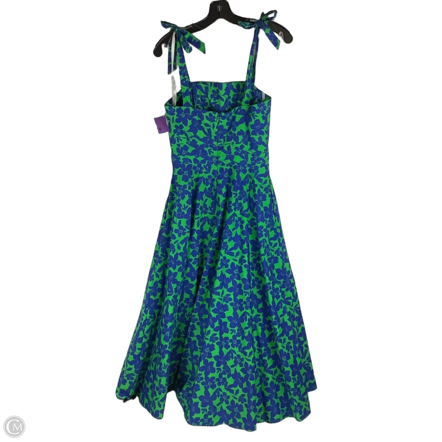 Dress Party Long By Shoshanna In Blue & Green, Size: 2