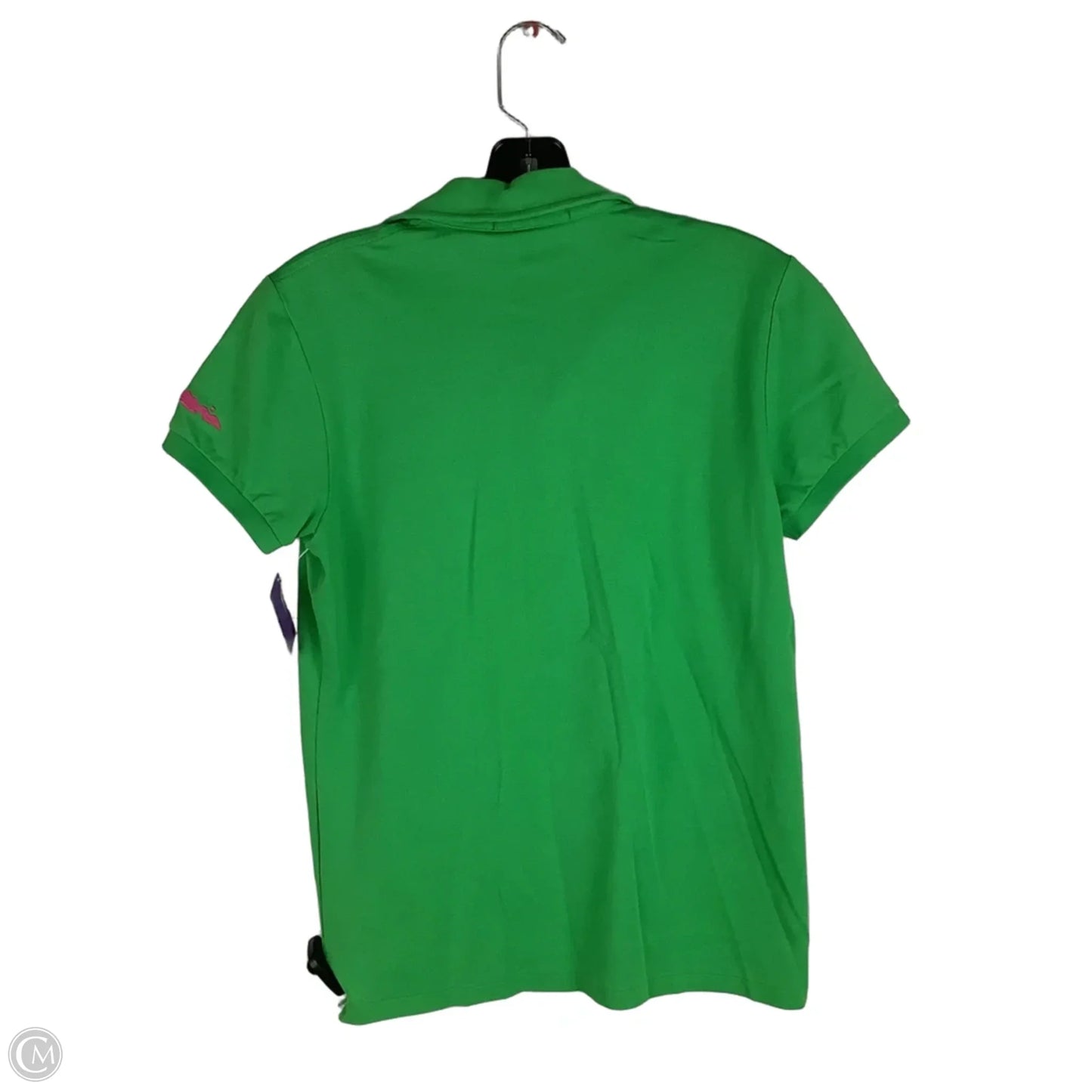 Top Short Sleeve By Ralph Lauren Blue Label In Green & Pink, Size: M