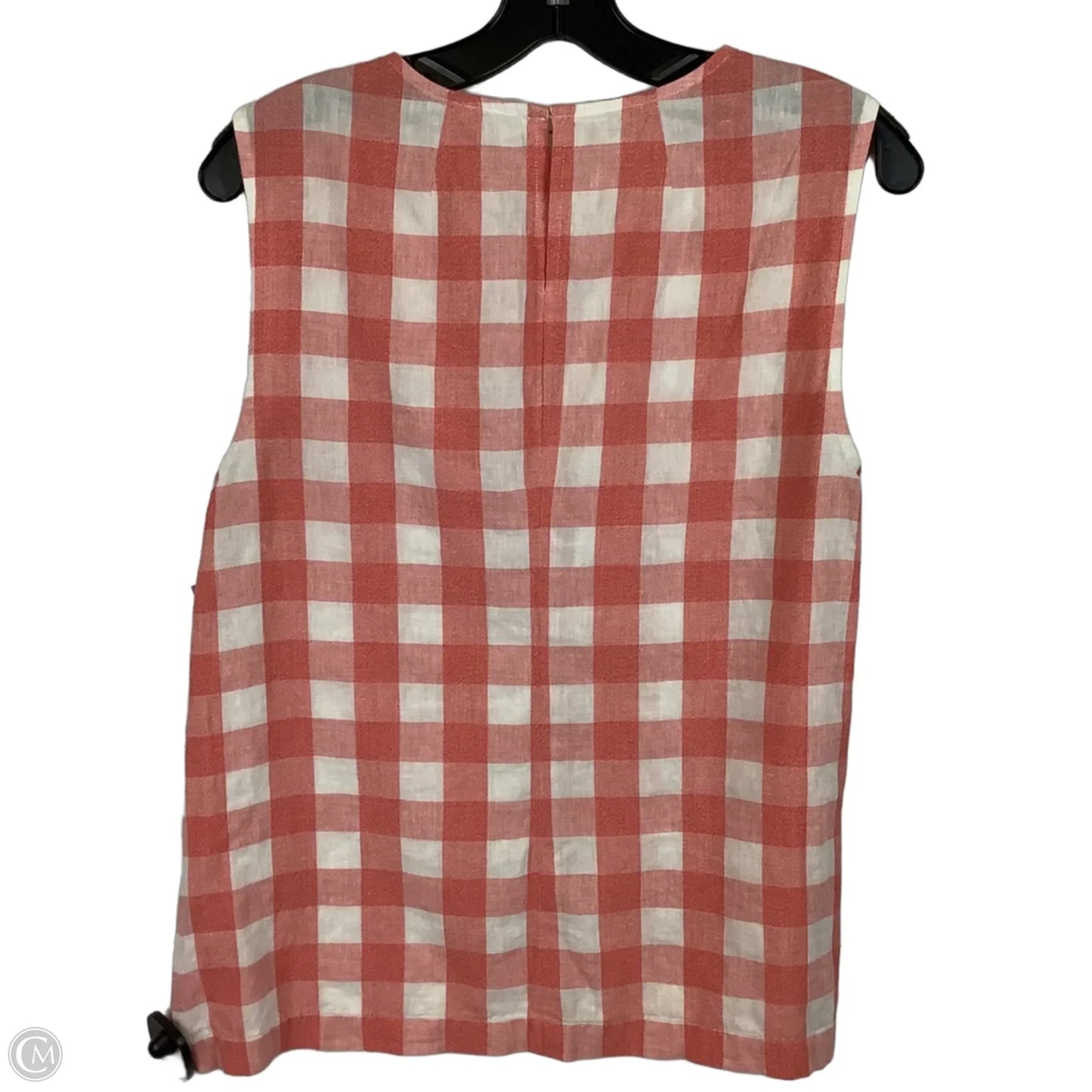Top Sleeveless By J. Crew In Checkered Pattern, Size: M
