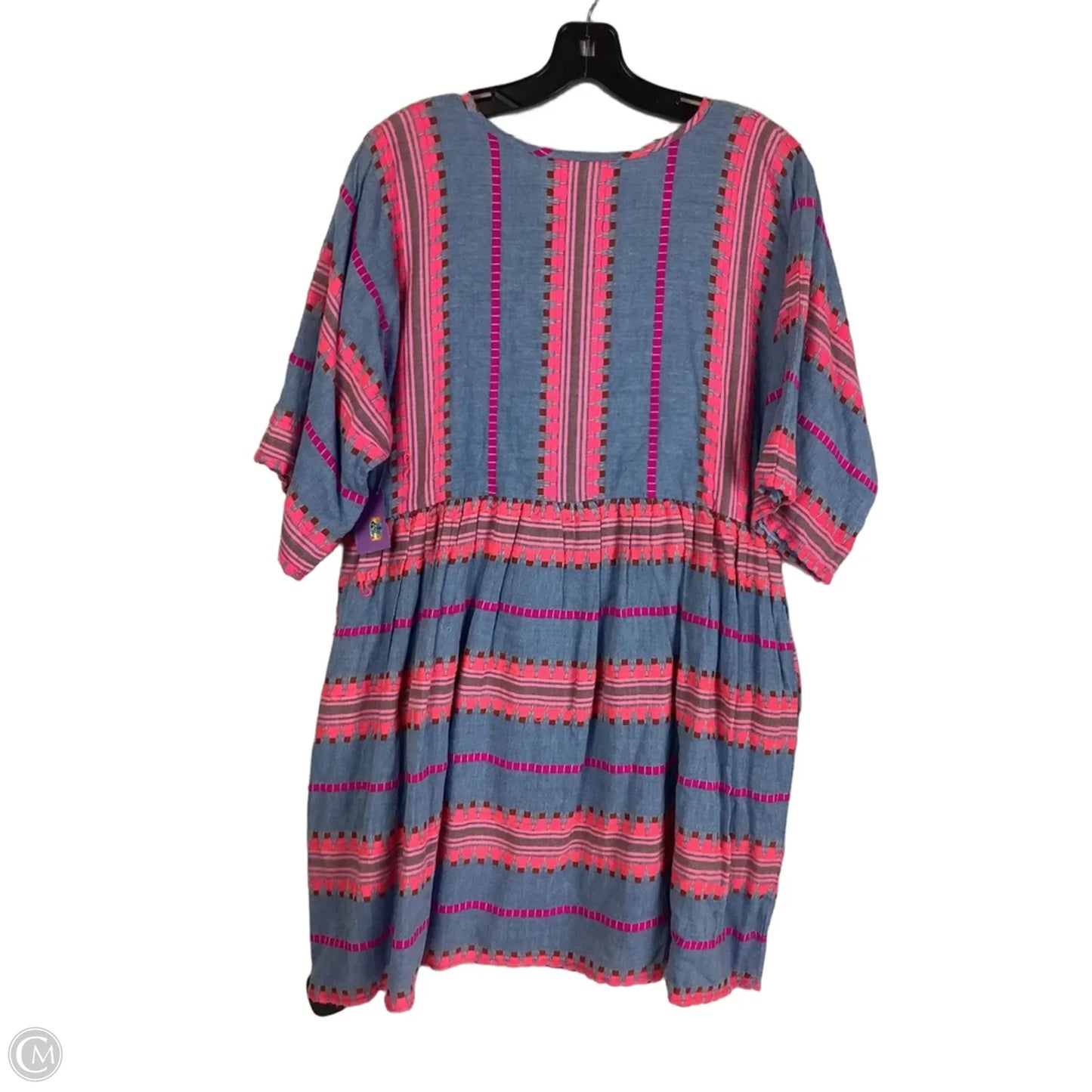 Dress Casual Midi By Thml In Blue & Pink, Size: M
