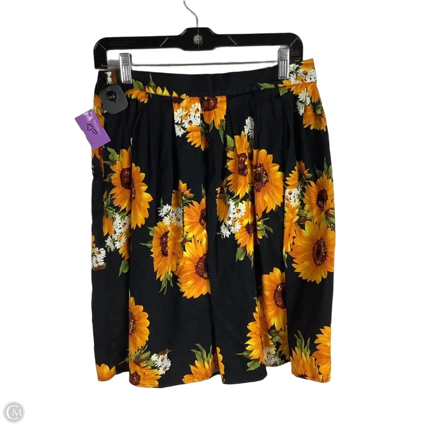 Skirt Midi By Grace Karin In Black & Yellow, Size: L