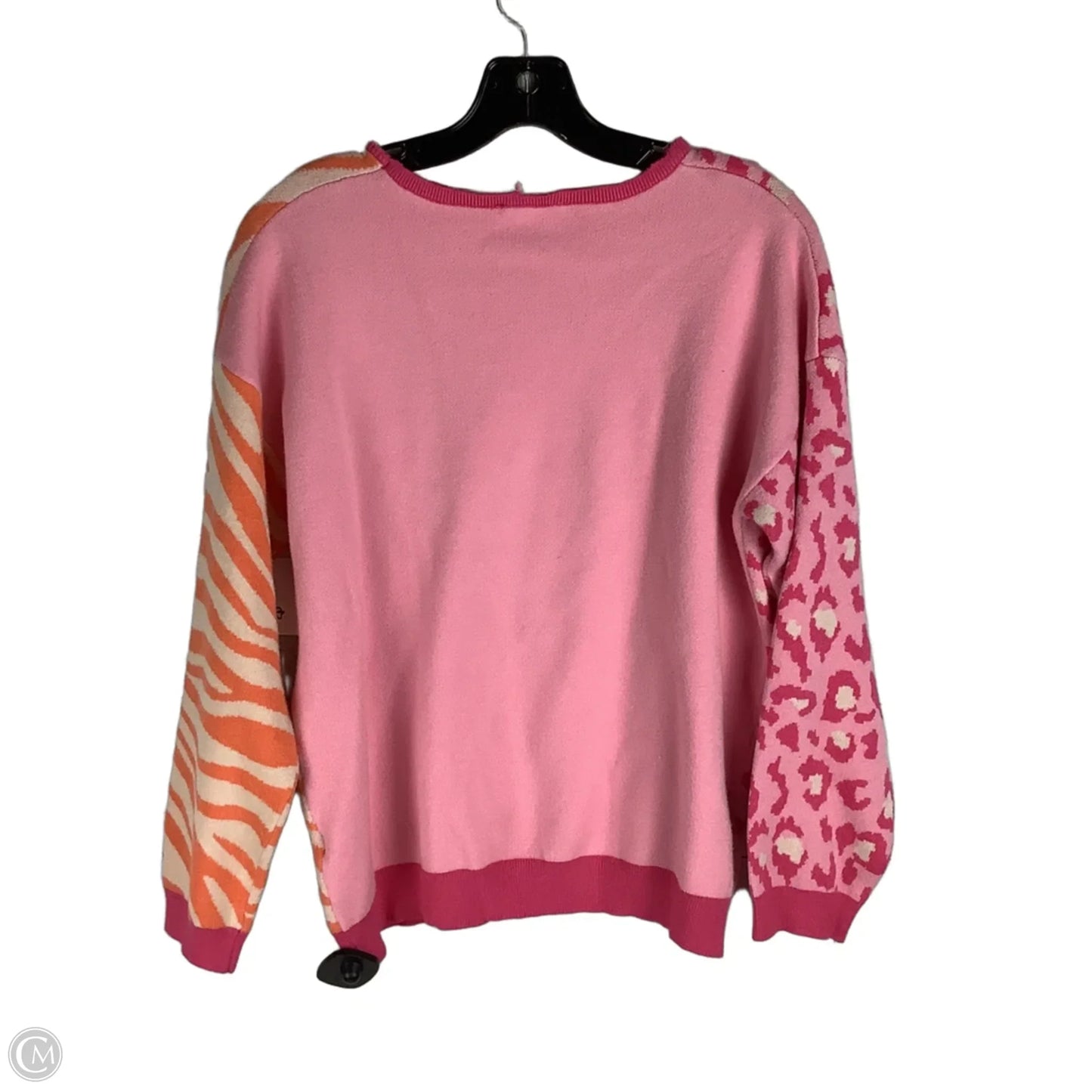 Sweater By Thml In Orange & Pink, Size: L