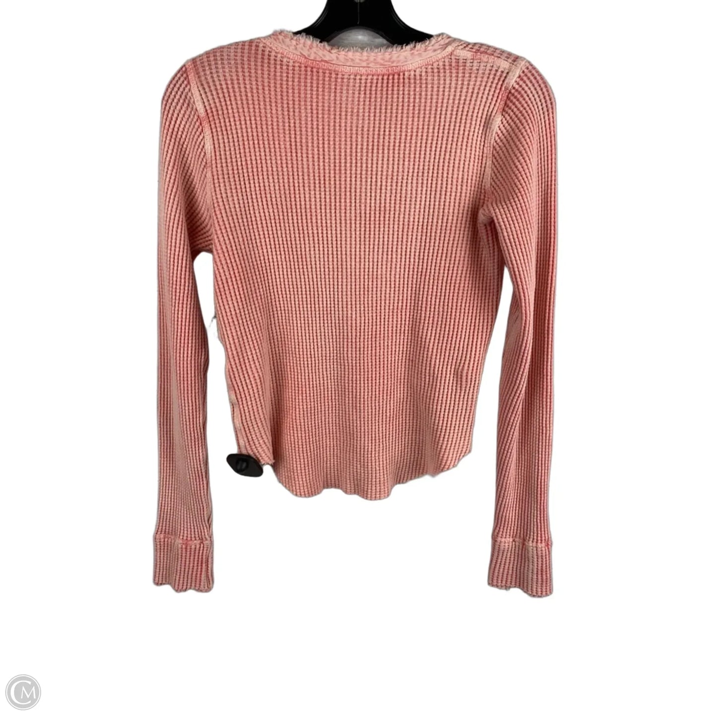 Top Long Sleeve By Free People In Pink, Size: S