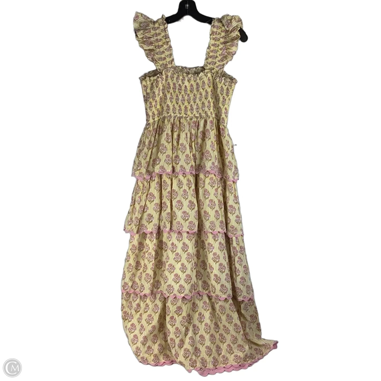 Dress Party Long By Saylor In Pink & Yellow, Size: M
