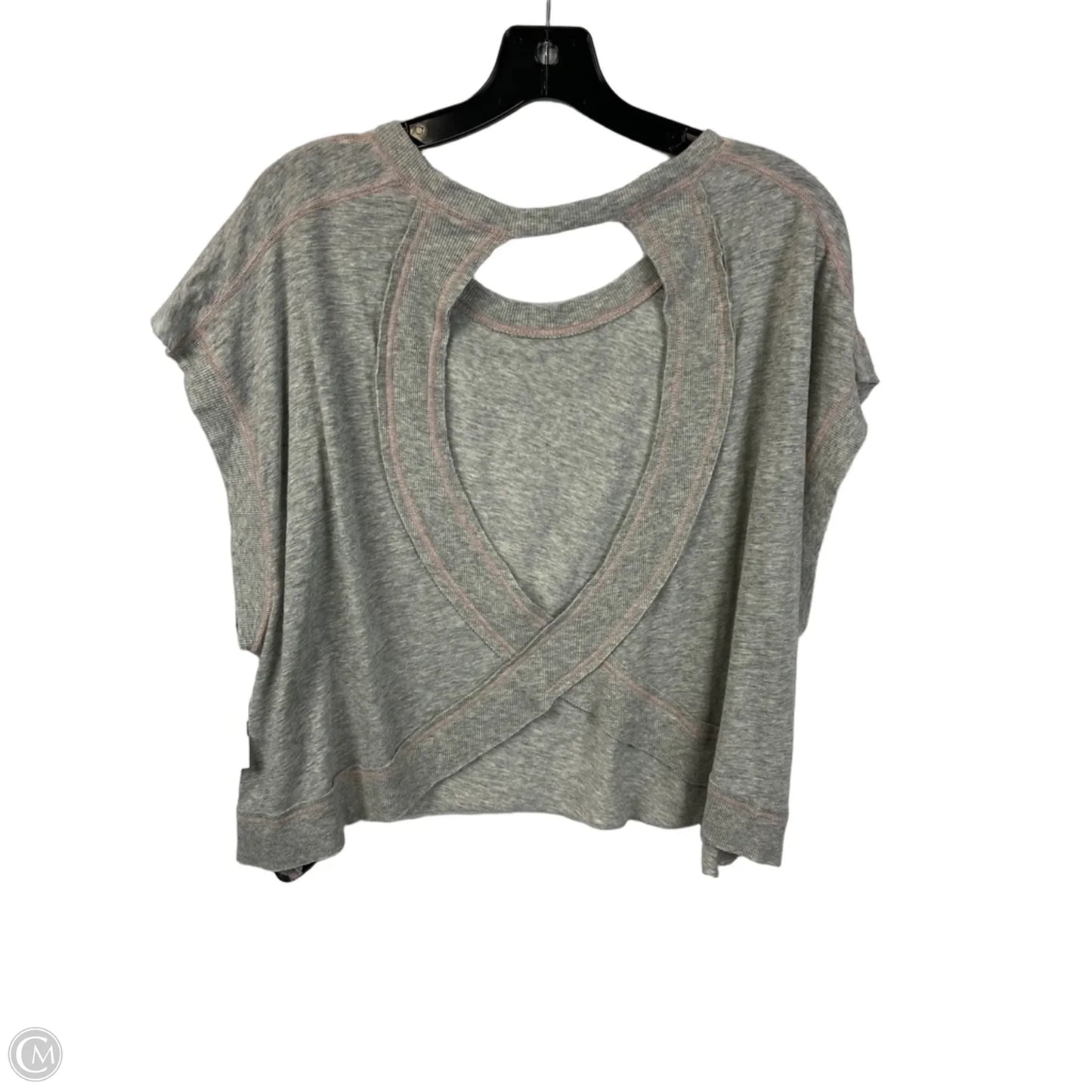Athletic Top Short Sleeve By Free People In Grey, Size: M