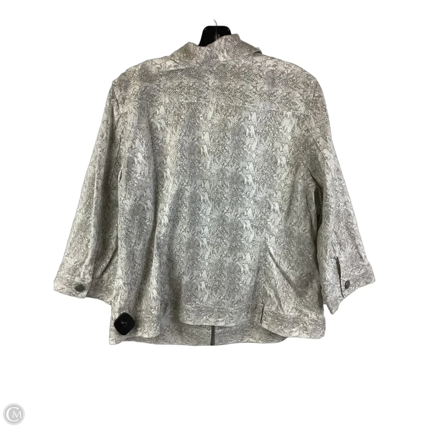 Jacket Other By Chicos In Snakeskin Print, Size: 3 (XL)
