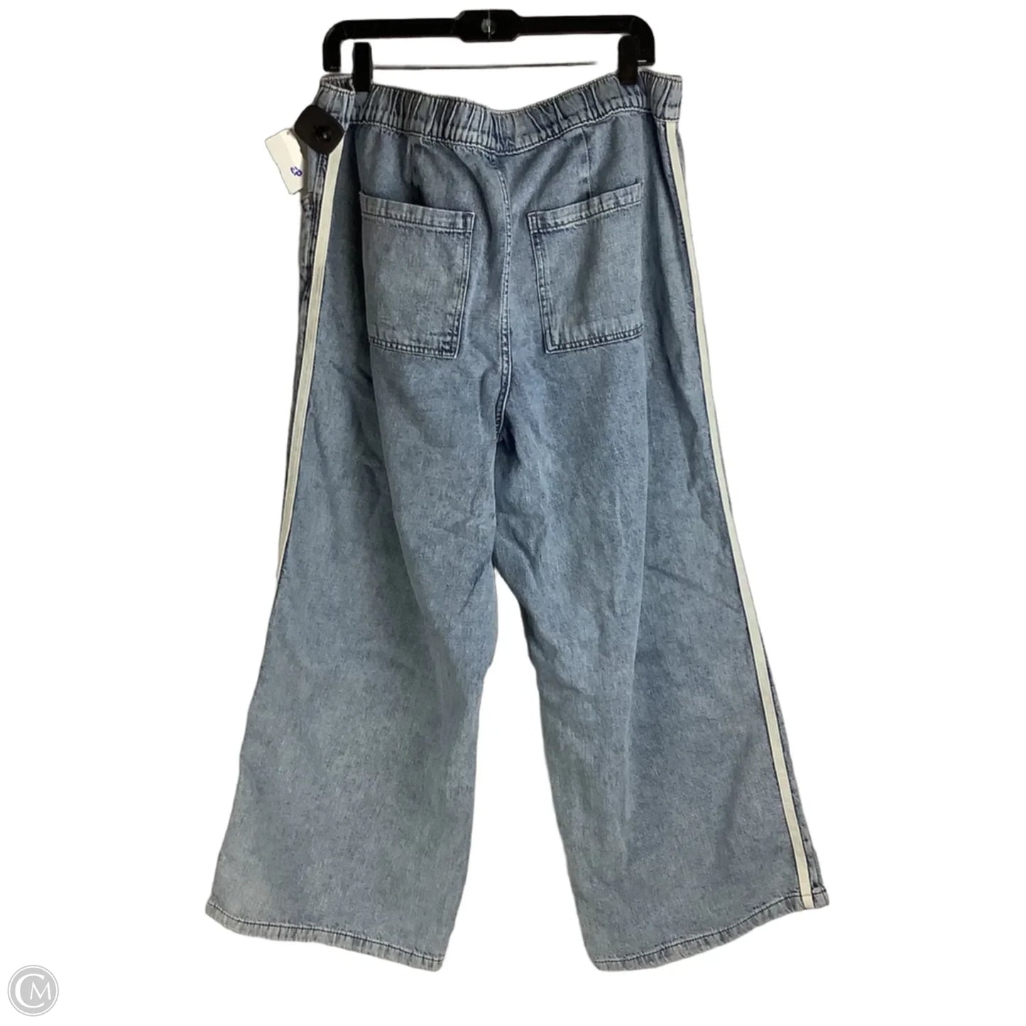 Jeans Wide Leg By Gap In Blue Denim, Size: Xl