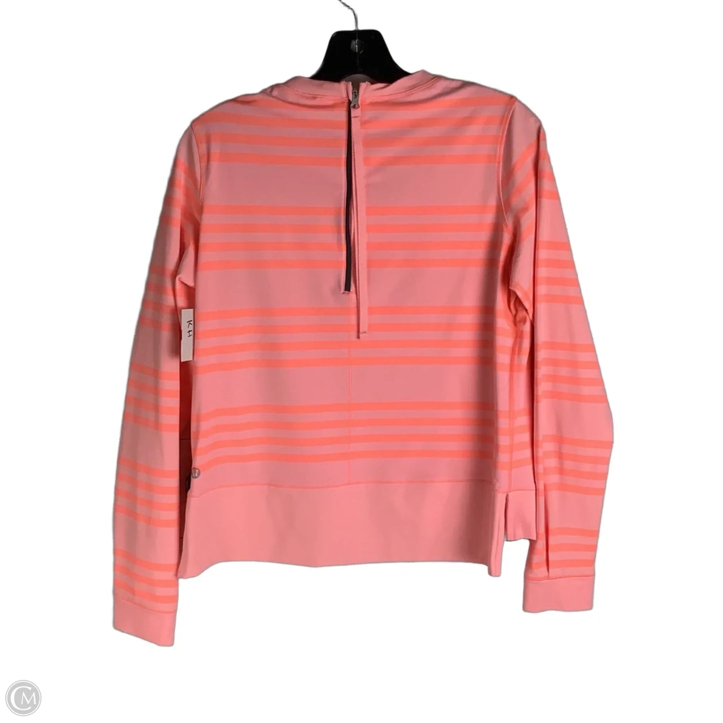 Athletic Top Long Sleeve Crewneck By Lululemon In Peach, Size: 6