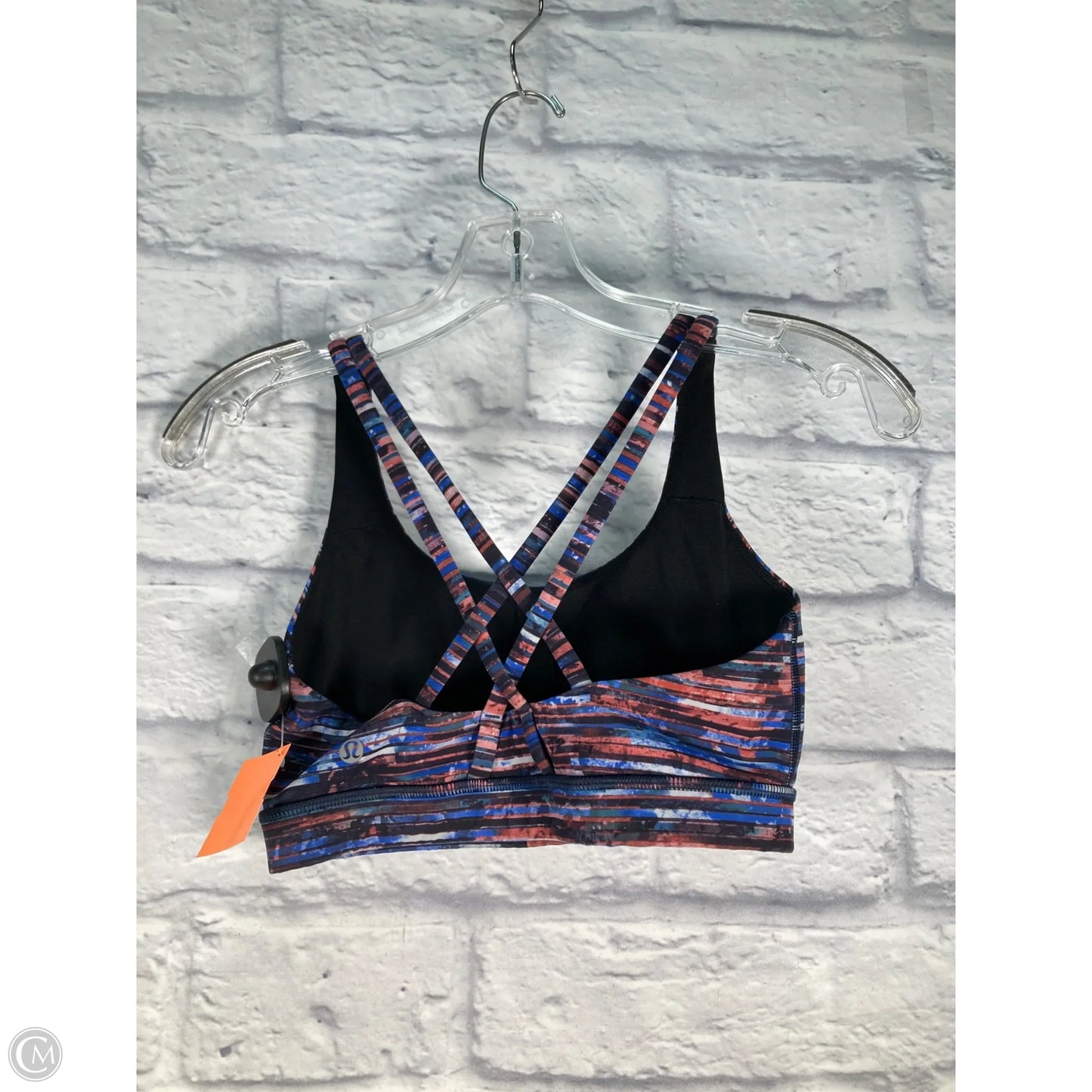 Athletic Bra By Lululemon In Blue & Red, Size: S