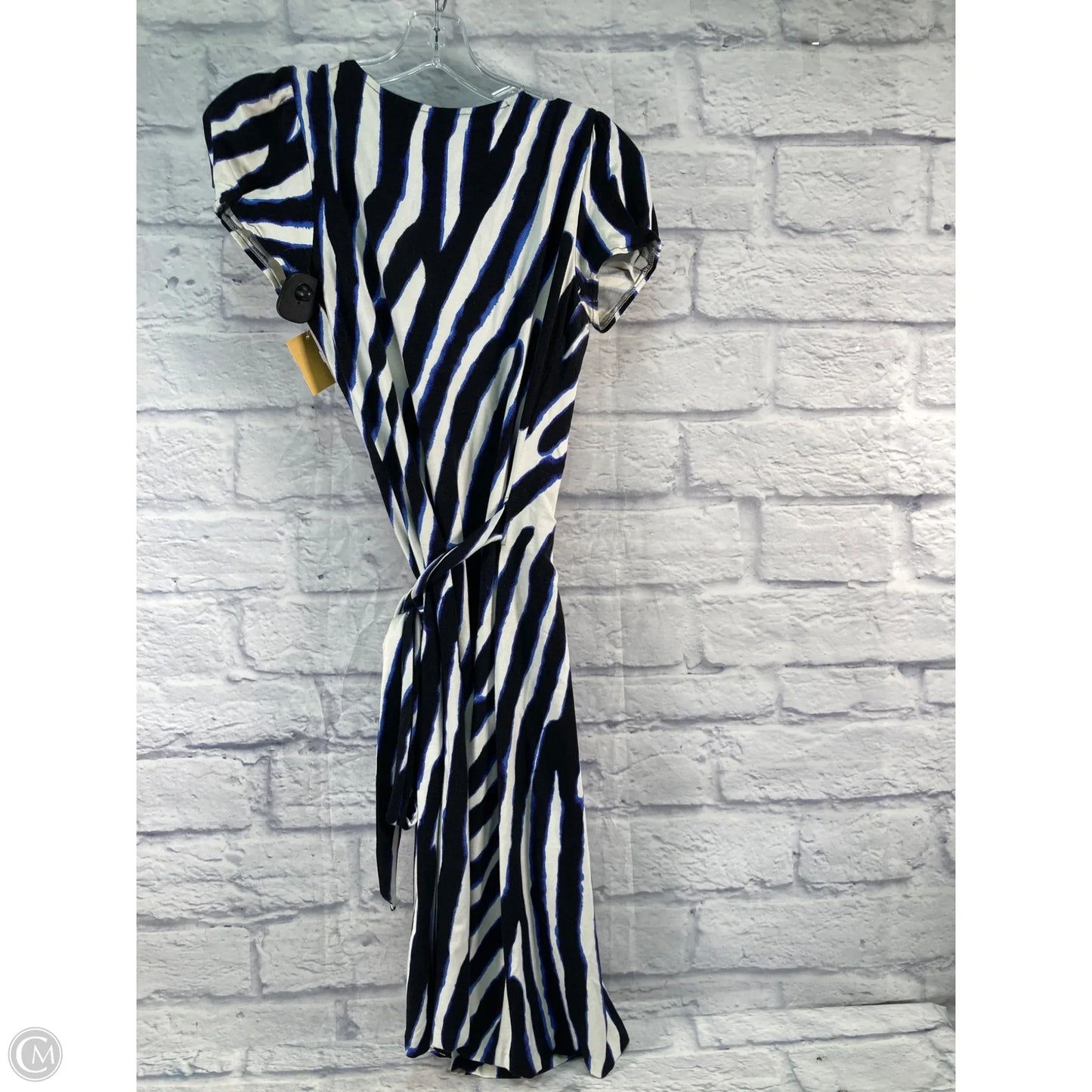 Dress Designer By Diane Von Furstenberg In Black & Blue, Size: S