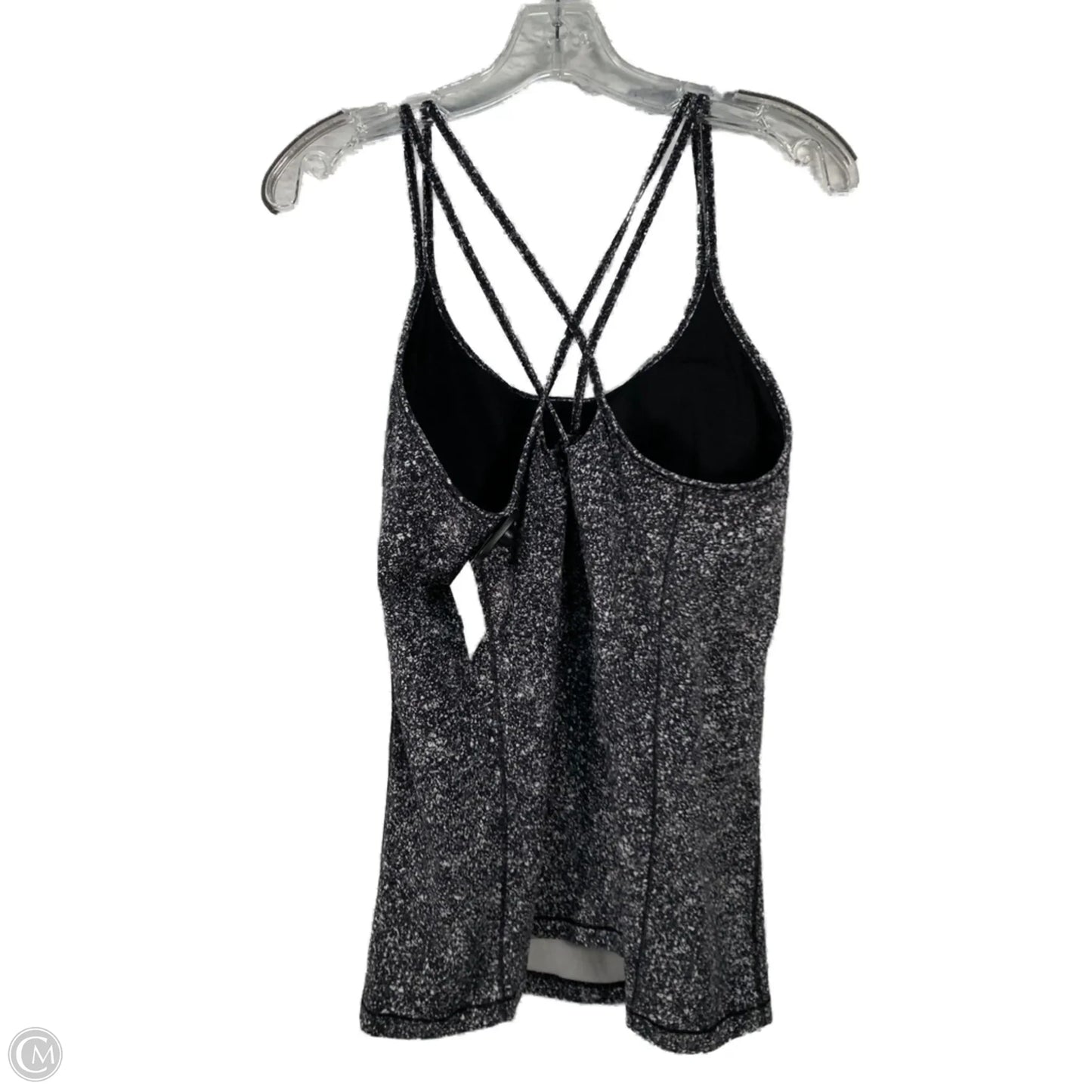 Athletic Tank Top By Lululemon In Grey & White, Size: M