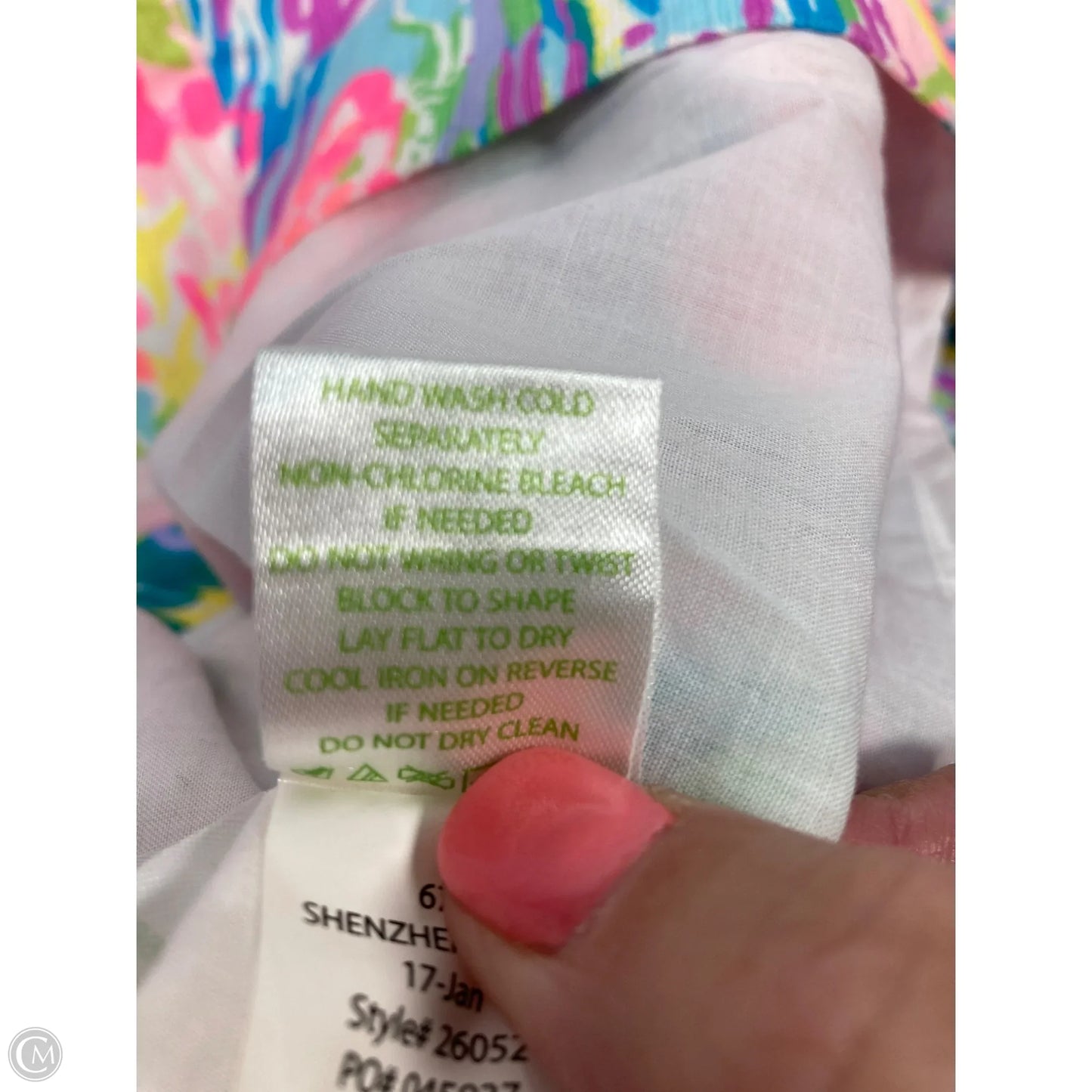 Dress Designer By Lilly Pulitzer In Green & Pink, Size: Xs