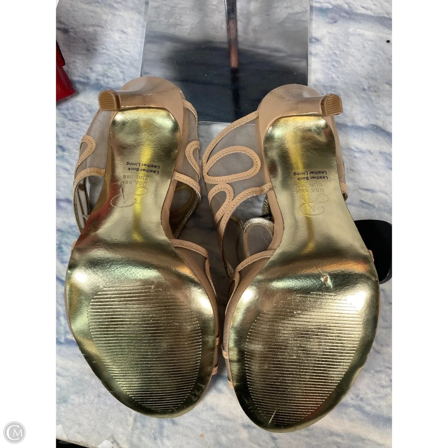 Shoes Heels Stiletto By Adrianna Papell In Tan, Size: 8.5