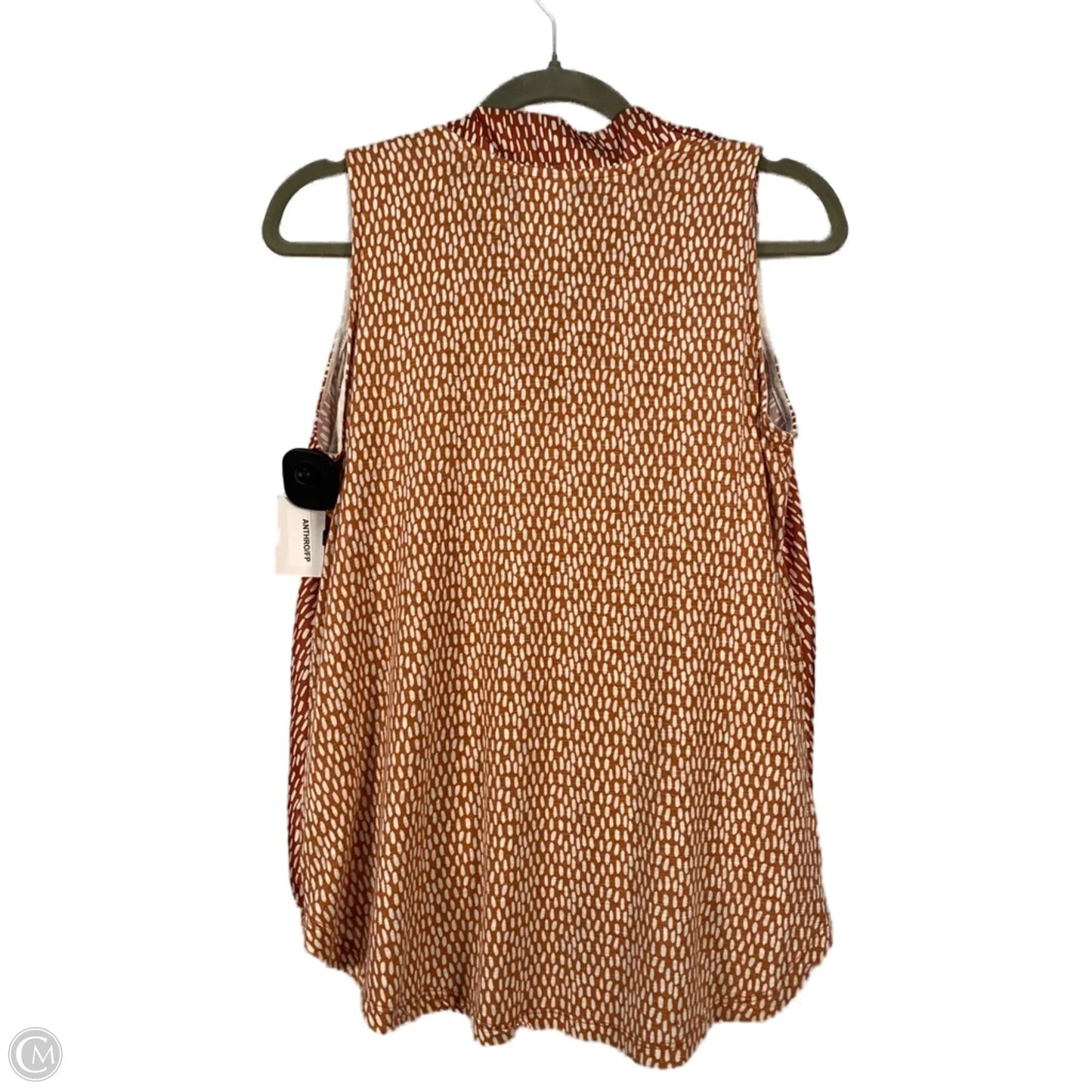 Top Sleeveless By Dolan Left Coast In Brown & White, Size: Xs