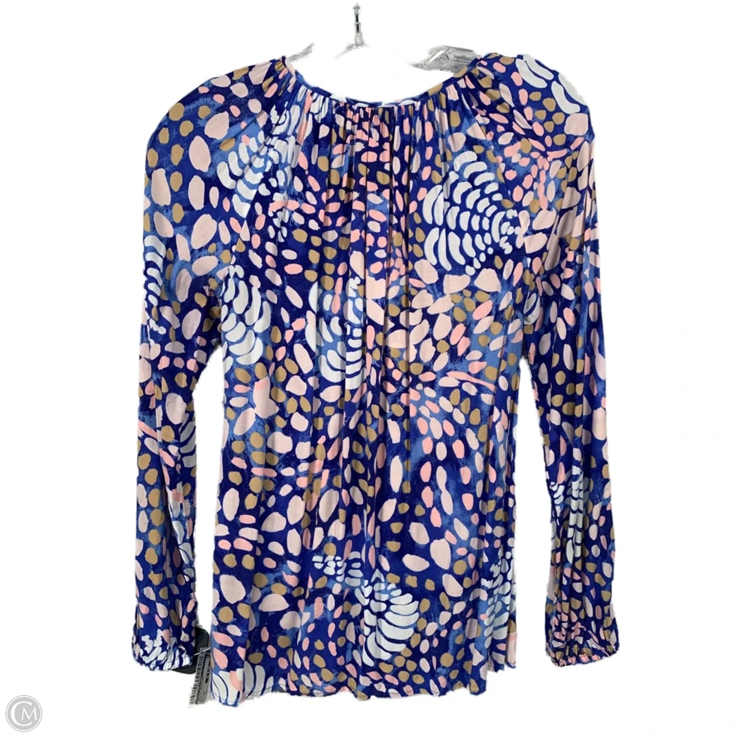 Top Long Sleeve Designer By Lilly Pulitzer In Blue & Pink, Size: Xs