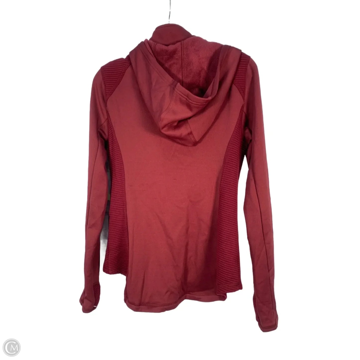 Jacket Windbreaker By Tek Gear In Maroon, Size: M