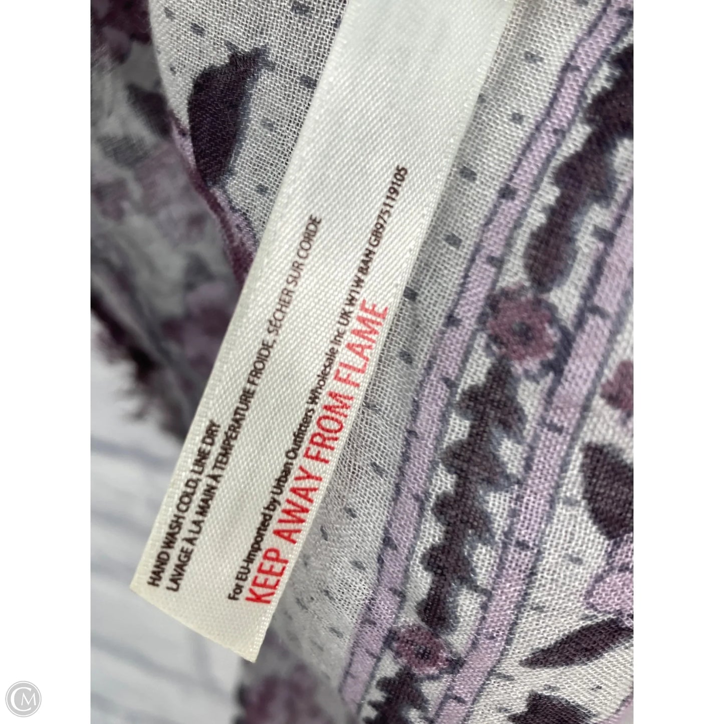 Top Short Sleeve By Free People In Purple & White, Size: M