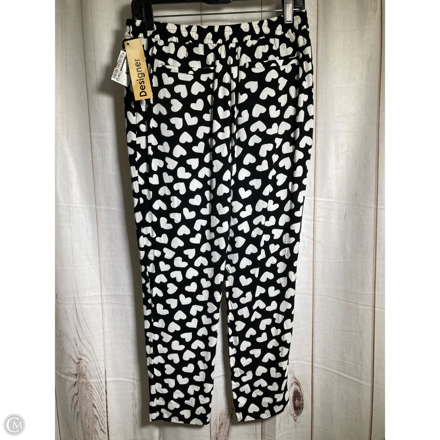 Pants Designer By Kate Spade In Black & White, Size: 4